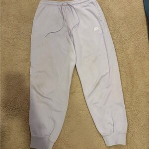 Nike Club Mens Joggers Size Medium Light Purple/ White